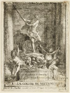 The Anger of Neptune Fountain by Gabriel Jacques de Saint Aubin