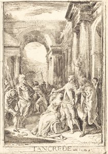 The Challenge by Gabriel Jacques de Saint Aubin