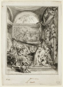 The Death of Germanicus, from the Spectacle of Roman History by Gabriel Jacques de Saint Aubin