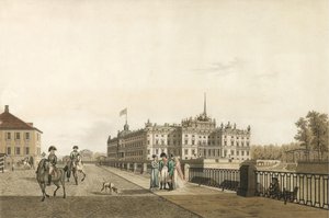 View of the Mikhailovsky Palace by Gabriel Ludwig Lory the Elder