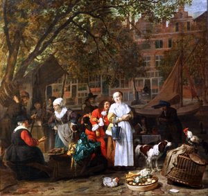 The Vegetable Market in Amsterdam