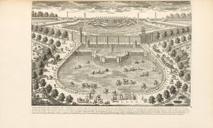 The Extremity of the Garden of Marly, from Les Delices de Versailles et des Maisons Royales by Charles-Antoine Jombert, 1766