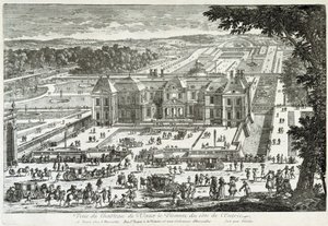 View of the Castle of Vaux Le Visomte (Vaux-Le-Vicomte) from the Entrance Side - by Perelle, Late 17th Century by Gabriel Perelle