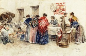 In the Market, 1900