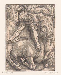 Hercules Wrestling with Achelous by Gabriel Salmon