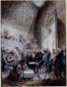 Inauguration of the Amphitheatre of the Royal School of Surgery by King Louis XVI by Gabriel de Saint Aubin