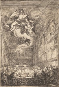 A Conference of Lawyers, 1776 by Gabriel de Saint Aubin