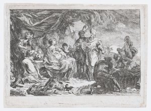 Laban Searching for his Household Gods, ca. 1753 by Gabriel de Saint Aubin