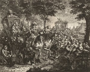View of the Fair at Beson by Gabriel de Saint Aubin