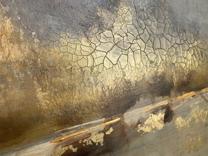 Golden Cracked Earth