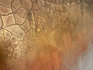 Golden Cracked Earth by Gabriela Aleksandra Szuba