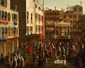 Fair on Campo San Luca, Venice by Gabriele Bella