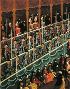 Meal at San Benedetto Theatre in Honour of Dukes of North, Close-up by Gabriele Bella