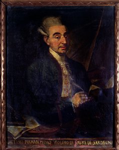 Portrait of Gaetano Pugnani, Italian Violinist