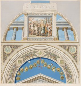 Lunette and Vault Field with Triumph of David. 1774 by Gaetano Savorelli
