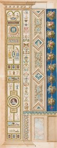 Pilaster Loggia III (Decoration with Various Game) by Gaetano Savorelli