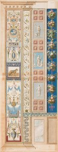 Pilaster Loggia II (Decoration with a saddled horse in the middle field) by Gaetano Savorelli