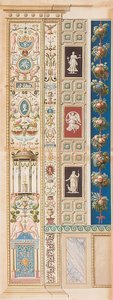 Pilaster Loggia XIII (Decoration with a Temple of Diana in the Center) by Gaetano Savorelli