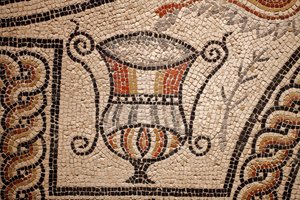 Mosaic with Fishes, (detail)