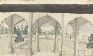 A Mongul Garden in Aurungabad by Gangaram Chintaman Tambat