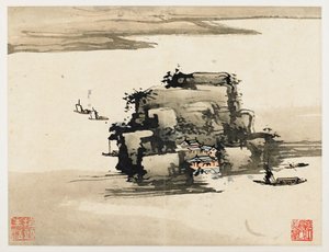 Finger Painting, from an Album of Ten by Gao Qipei
