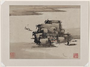 Finger Painting, from an Album of Ten