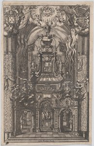 Catafalque for Ferdinand, from an unidentified book, ca. 1660-95 by Gaspar Bouttats