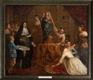 Parish Church of Saint-Brice. The Archduke Isabel of Spain Giving Her Jewelry to the Basilica of Saint-Martin of Halle. Gaspar de Crayer.