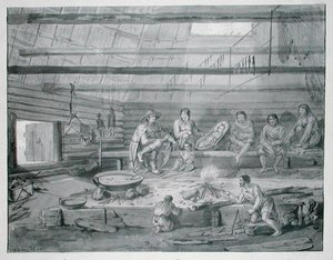Costumes of the Inhabitants of the Baie de Castries on the Coast of Eastern Tartary by Gaspard Duche de Vancy