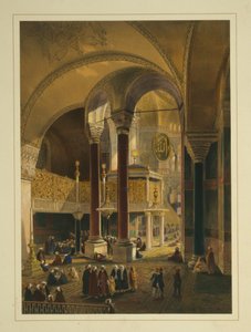 The imperial gallery in the Ayasofya Mosque, formerly the Church of Hagia Sophia by Gaspard Fossati