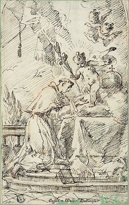 Saint Anthony of Padua and the Infant Jesus by Gaspare Diziani