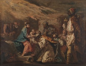 Adoration of the Magi by Gasparo Diziani (attributed to)