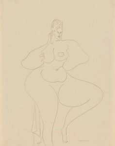 Nude Dancer with Drape