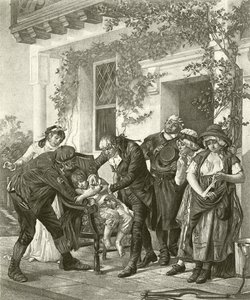 The First Vaccination - Dr Jenner by Gaston Melingue