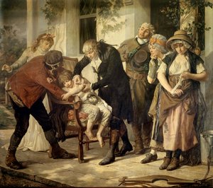 The First Vaccination of Edward Jenner, British Doctor Who Discovered the Vaccine Against Smallpox