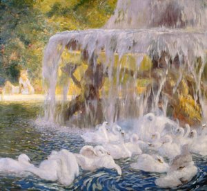 The Swans at Play by Gaston de la Touche