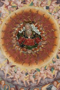 Detail of the Assumption of the Blessed Virgin, known as "The choir of angels playing music" (detail) by Gaudenzio Ferrari