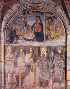 Nativity and Saints, Basilica of San Giulio, Island of San Giulio, Orta San Giulio, Italy by Gaudenzio Ferrari