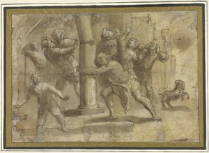 Samson Destroys the Temple by Gaudenzio Ferrari