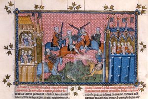 Scene from the Romance of Lancelot of the Lake by Gautier