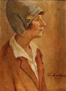 Portrait of the Poet Anna Akhmatova 1889-1966, 1929 by Gavriil Petrovich Makaturin