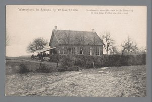 Flood in Zeeland on March 12, 1906 by Gebroeders van Straaten