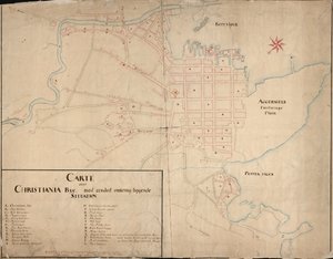 Map of Christiania (1649) by Geelkerck