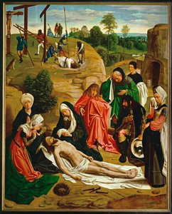 Lamentation, Golgotha in the Background