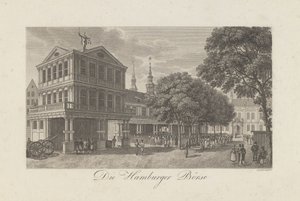 The Old Exchange in Hamburg, 1822 by Geissler