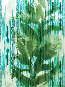 Green Watercolor Foliage by Gemma Bardot