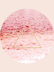 Serene Pink Water Triangle