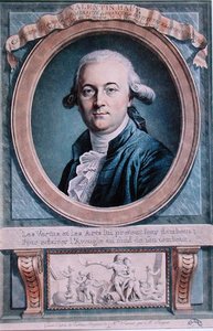 Portrait of Valentin Hauy by Genevieve (after) Favart