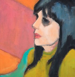 Black Hair, Lime Jumper, 2017 by Genevieve French