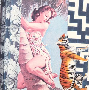 Climbing Girl with Tiger, 2016 by Genevieve French